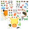 imageJOYIN 36 Pcs 9quotx6quot Sea Animals Make a face Stickers for Kids Make Your Own Ocean Animals Sticker Sheets Party Favors Kids Crafts Goodie Bags Stuffers Classroom RewardsSafari Animal
