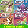 imageJOYIN 4Pack Crafts for Kids Sticker Painting Book Gift Party Favor Creations 40 Pictures  MessFree Art Play for Kids Creative Adventures at Home and While Traveling