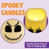 imageJOYIN 6 Pcs Halloween Flameless Candles Decorations with Remote Timer Color Changing LED Lights Lamp Indoor Battery Operated Party Favors Haunted House