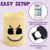 imageJOYIN 6 Pcs Halloween Flameless Candles Decorations with Remote Timer Color Changing LED Lights Lamp Indoor Battery Operated Party Favors Haunted House