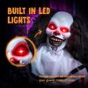imageJOYIN 65quot Halloween Animatronics Clown Holding Doll Life Size Halloween Decoration Outdoor with Motion ampamp Sound ampamp Light Sound Activated Animated Decor for Party Supplies Haunted House Yard Lawn
