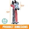imageJOYIN 65quot Halloween Animatronics Clown Holding Doll Life Size Halloween Decoration Outdoor with Motion ampamp Sound ampamp Light Sound Activated Animated Decor for Party Supplies Haunted House Yard Lawn