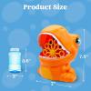 imageJOYIN Dinosaur Bubble Machine Bubble Blower with Solutions for Kids Summer Outdoor Indoor Toy Dinosaur Party Favor Kids Birthday Gift OrangeOrange