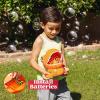 imageJOYIN Dinosaur Bubble Machine Bubble Blower with Solutions for Kids Summer Outdoor Indoor Toy Dinosaur Party Favor Kids Birthday Gift OrangeOrange