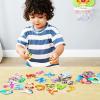 imageJOYIN Magnetic Letters Animal Alphabet Fridge Magnets for Toddlers 3 4 5 Years Old 26 Uppercase Refrigerator Magnets Large Size ABC Educational Spelling Learning Toys for Kids