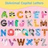 imageJOYIN Magnetic Letters Animal Alphabet Fridge Magnets for Toddlers 3 4 5 Years Old 26 Uppercase Refrigerator Magnets Large Size ABC Educational Spelling Learning Toys for Kids