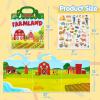 imageJOYIN Safari Animals Reusable Sticker Book for Toddlers 3D Sticker Books for Kids 3 4 5 Travel Essentials Airplane Activity Toys Crafts Gifts Birthday GiftsFarm
