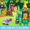 imageSYNCFUN Magnetic Building Tiles Jungle Animal Set for Kids 50PCS Including 7 Cute Animals Educational STEM Toy for Boys ampamp Girls Ages 35 48 Christmas Birthday Party Gift for ToddlersAnimal