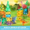 imageSYNCFUN Magnetic Building Tiles Jungle Animal Set for Kids 50PCS Including 7 Cute Animals Educational STEM Toy for Boys ampamp Girls Ages 35 48 Christmas Birthday Party Gift for ToddlersDinosaur