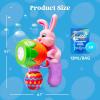 imageSloosh Easter Bunny Bubble Gun for Toddlers 3 Pink Bunny Light Up Bubble Blower with 6 Refill Solution for Kids Ages 48 Birthday Party Gifts Outdoor EasterPink