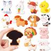 imageJOYIN 12 Pcs Animal Fridge Magnets for Kids Cute Rubber Refrigerator Magnets for Kids Magnetic Toys Whiteboard Educational Learning Toys Party Favor Birthday Children Gifts
