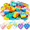 imageJOYIN Round Pop Fidget Keychain 90 Pack Pop Fidget Toys Bulk Party Favors for Kids 48812 Years Goodie Bag Stuffers Back to School Gifts for Students Classroom Prizes Birthday Sensory ToysHeart