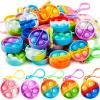 imageJOYIN Round Pop Fidget Keychain 90 Pack Pop Fidget Toys Bulk Party Favors for Kids 48812 Years Goodie Bag Stuffers Back to School Gifts for Students Classroom Prizes Birthday Sensory ToysRound