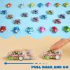 imageJOYIN 100 Pcs Mini Pull Back Cars Set Toy Cars for Kids 48 Bulk Party Favors Treasure Box Prizes Classroom Rewards Pinata Stuffers Goodie Bags Stuffers for Boys and Girls