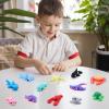 imageJOYIN 12 Pcs 3D Printed Ocean Animals Set Mini Animals 3D Printed Toys  Cute Articulated Flexible Figurines Fidget Toys for Party Favors Birthday Gifts Desk Pets Office Home DecorOcean Animals