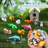 imageJOYIN 12 Pcs 3D Printed Ocean Animals Set Mini Animals 3D Printed Toys  Cute Articulated Flexible Figurines Fidget Toys for Party Favors Birthday Gifts Desk Pets Office Home DecorMix Animals