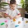 imageJOYIN 12 Pcs 3D Printed Ocean Animals Set Mini Animals 3D Printed Toys  Cute Articulated Flexible Figurines Fidget Toys for Party Favors Birthday Gifts Desk Pets Office Home DecorMix Animals