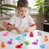 imageJOYIN 12 Pcs 3D Printed Ocean Animals Set Mini Animals 3D Printed Toys  Cute Articulated Flexible Figurines Fidget Toys for Party Favors Birthday Gifts Desk Pets Office Home DecorDinosaur Animals