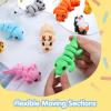 imageJOYIN 12 Pcs 3D Printed Ocean Animals Set Mini Animals 3D Printed Toys  Cute Articulated Flexible Figurines Fidget Toys for Party Favors Birthday Gifts Desk Pets Office Home DecorMix Animals