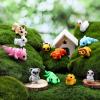 imageJOYIN 12 Pcs 3D Printed Ocean Animals Set Mini Animals 3D Printed Toys  Cute Articulated Flexible Figurines Fidget Toys for Party Favors Birthday Gifts Desk Pets Office Home DecorMix Animals