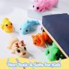 imageJOYIN 12 Pcs 3D Printed Ocean Animals Set Mini Animals 3D Printed Toys  Cute Articulated Flexible Figurines Fidget Toys for Party Favors Birthday Gifts Desk Pets Office Home DecorMix Animals