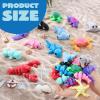 imageJOYIN 12 Pcs 3D Printed Ocean Animals Set Mini Animals 3D Printed Toys  Cute Articulated Flexible Figurines Fidget Toys for Party Favors Birthday Gifts Desk Pets Office Home DecorOcean Animals