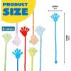 imageJOYIN 240 Pcs Glitter Sticky Hands Party Favors Party Table Favors Set for Kids Holiday Traditions Classroom Treasure Box Carnival Prizes Bulk Pinata Stuff Mini Toys