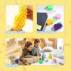 imageJOYIN 4 Pcs 3D Printed Fidget Fruit Toys Make a Sound Flexible Desk Fidget Worm Toy for Stress Relief Boys Girls Kids Adults Birthday Gift Party Favors