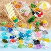 imageJOYIN 50 Pcs Mini Resin Animals Figures Mix Resin Animals Figurines for Fairy Garden Accessories Dollhouse Decorations Slime Charms for Crafts DIY Miniature Scenes Birthday Party FavorsOcean Animals