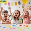 imageJOYIN Large 48Pcs Glitter Sticky Hands Party Favors Party Table Favors Set for Kids Holiday Traditions Classroom Treasure Box Carnival Prizes Bulk Pinata Stuff Toys