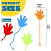 imageJOYIN Large 48Pcs Glitter Sticky Hands Party Favors Party Table Favors Set for Kids Holiday Traditions Classroom Treasure Box Carnival Prizes Bulk Pinata Stuff Toys