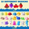 imageJOYIN Mochi Squishy Toy Set 50 Pack Mini Squishy Mochi Party Favors for Kids Kawaii Stress Relief Toys Basket Stuffers Goodie Bags Fillers Birthday Gifts Classroom Prizes