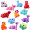 imageJOYIN 12 Pcs 3D Printed Ocean Animals Set Mini Animals 3D Printed Toys  Cute Articulated Flexible Figurines Fidget Toys for Party Favors Birthday Gifts Desk Pets Office Home DecorDinosaur Animals