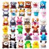imageJOYIN 36 Pack Mini Animal Plush Toy Assortment 36 Units 3quot EachBulk Stuffed Animals Party Favors for Kids Small Animals Plush Keychain Decoration Carnival Prizes Valentines Day Party Favors
