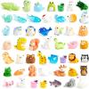 imageJOYIN 50 Pcs Mini Resin Animals Figures Mix Resin Animals Figurines for Fairy Garden Accessories Dollhouse Decorations Slime Charms for Crafts DIY Miniature Scenes Birthday Party FavorsMix Animals