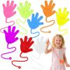 imageJOYIN Large 48Pcs Glitter Sticky Hands Party Favors Party Table Favors Set for Kids Holiday Traditions Classroom Treasure Box Carnival Prizes Bulk Pinata Stuff Toys