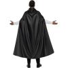 imageJOYIN Adult Unisex Vampire Costume Accessories Halloween Vampire Cape with Reversible Hooded Cape Cloak and Tattoo ScarBlack Purple