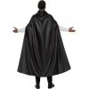 imageJOYIN Adult Unisex Vampire Costume Accessories Halloween Vampire Cape with Reversible Hooded Cape Cloak and Tattoo ScarBlack Red