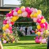 imageJOYIN 150 Pcs Black Balloons Different Sizes 18 12 10 5 Inch Black Latex Balloon Arch Kit with Instruction for Birthday Party Graduation Wedding Holiday DecorationHot Pink