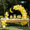 imageJOYIN 150 Pcs Black Balloons Different Sizes 18 12 10 5 Inch Black Latex Balloon Arch Kit with Instruction for Birthday Party Graduation Wedding Holiday DecorationYellow
