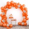 imageJOYIN 150 Pcs Black Balloons Different Sizes 18 12 10 5 Inch Black Latex Balloon Arch Kit with Instruction for Birthday Party Graduation Wedding Holiday DecorationOrange