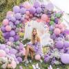 imageJOYIN 150 Pcs Black Balloons Different Sizes 18 12 10 5 Inch Black Latex Balloon Arch Kit with Instruction for Birthday Party Graduation Wedding Holiday DecorationPastel Purple