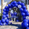 imageJOYIN 150 Pcs Black Balloons Different Sizes 18 12 10 5 Inch Black Latex Balloon Arch Kit with Instruction for Birthday Party Graduation Wedding Holiday DecorationRoyal Blue