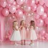 imageJOYIN 150 Pcs Black Balloons Different Sizes 18 12 10 5 Inch Black Latex Balloon Arch Kit with Instruction for Birthday Party Graduation Wedding Holiday DecorationPastel Pink