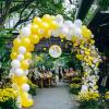 imageJOYIN 150 Pcs Black Balloons Different Sizes 18 12 10 5 Inch Black Latex Balloon Arch Kit with Instruction for Birthday Party Graduation Wedding Holiday DecorationYellow