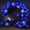 imageJOYIN 150 Pcs Black Balloons Different Sizes 18 12 10 5 Inch Black Latex Balloon Arch Kit with Instruction for Birthday Party Graduation Wedding Holiday DecorationRoyal Blue