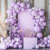 imageJOYIN 150 Pcs Black Balloons Different Sizes 18 12 10 5 Inch Black Latex Balloon Arch Kit with Instruction for Birthday Party Graduation Wedding Holiday DecorationPastel Purple