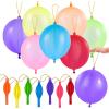 imageJOYIN 12 Pcs Punch Balloons Easter Egg Fillers Heavy Duty Party Favors for Kids Punching Balloons with Rubber Band Handle for Birthday Goodie Bags Stuffers Halloween Party Supplies