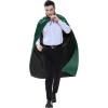 imageJOYIN Adult Child Unisex Vampire Costume Accessories Halloween Vampire Cape for Transylvania Dracula Theme PartyBlack green