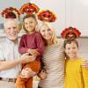 imageJOYIN 24 PCS Thanksgiving Turkey Headband Thanksgiving Party Favor Supplies Accessories Gifts Bulk Turkey Costume HeadwearOne Size Fits All